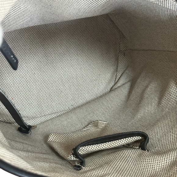 Authentic Dooney & Bourke Monogram Black Grey Bucket Bag - Picture 11 of 14